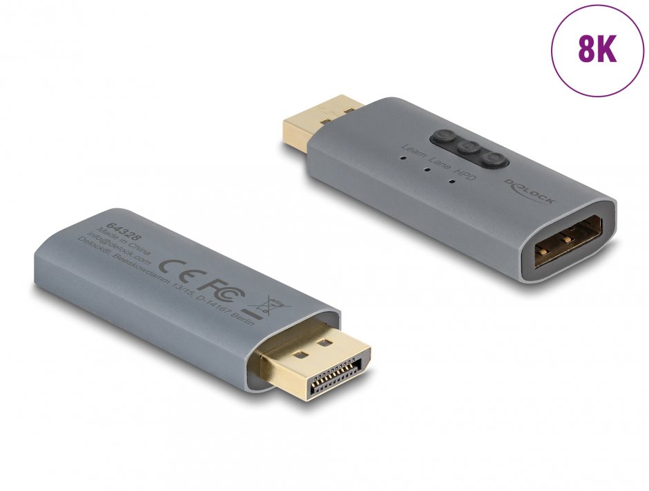 Imagine Emulator DisplayPort EDID 8K30Hz, Delock 64328