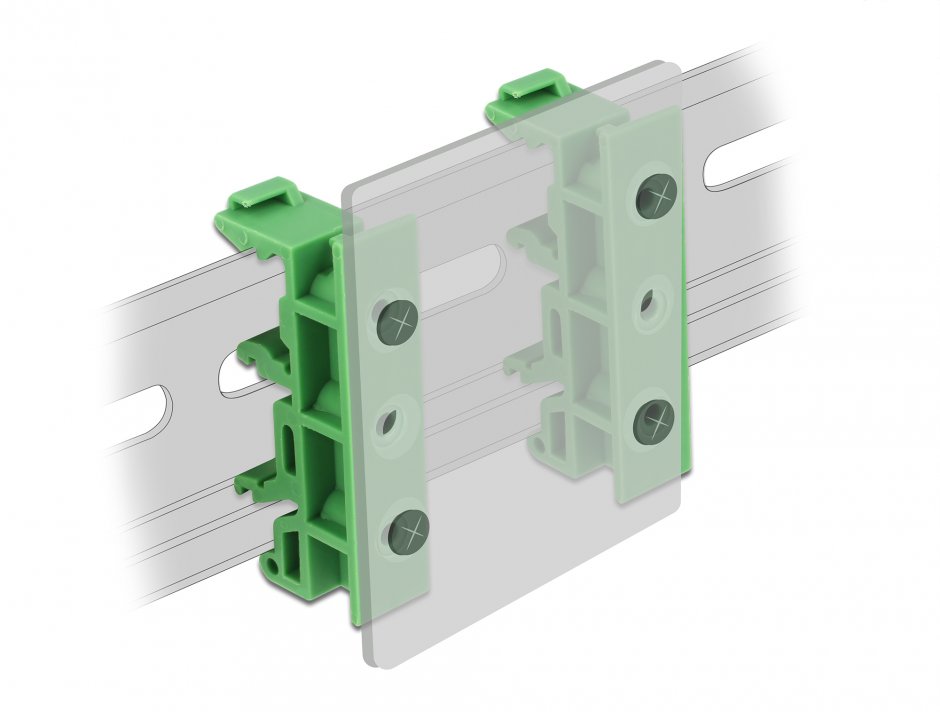 Imagine Set 4 buc clama sina DIN pentru PCB, Delock 65961
