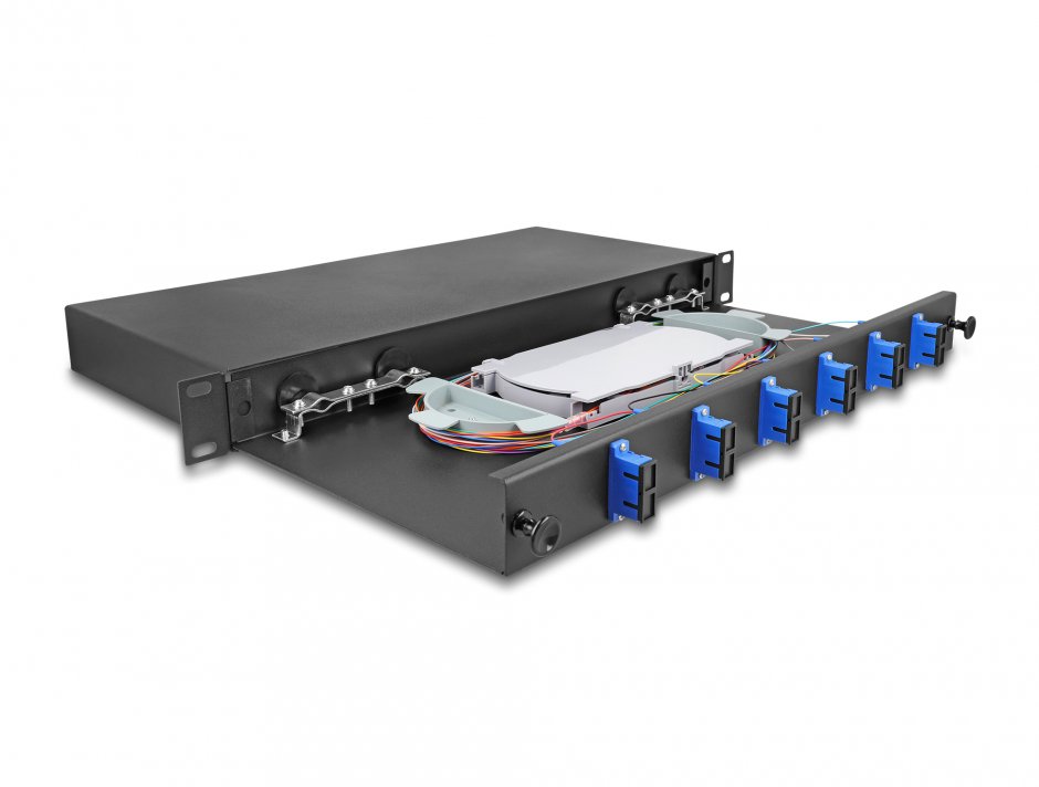 Imagine Patch panel 19" fibra optica 6 x SC Duplex OS2 1U, Delock 67000