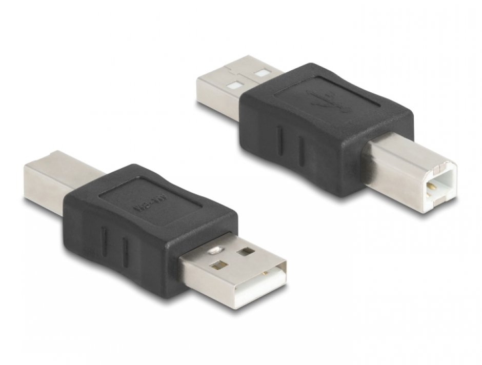 Imagine Adaptor USB-B 2.0 la USB-A T-T, Delock 67198