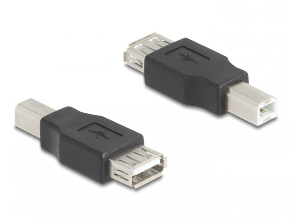 Imagine Adaptor USB-B 2.0 la USB-A T-M, Delock 67199