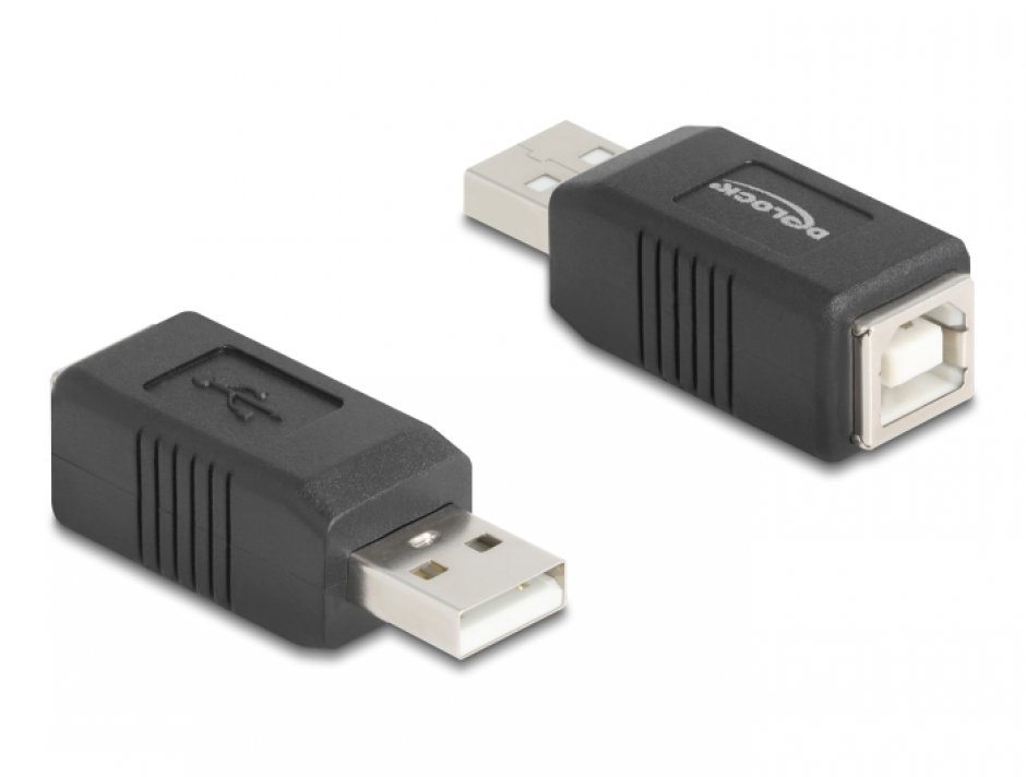 Imagine Adaptor USB-B 2.0 la USB-A M-T, Delock 67202