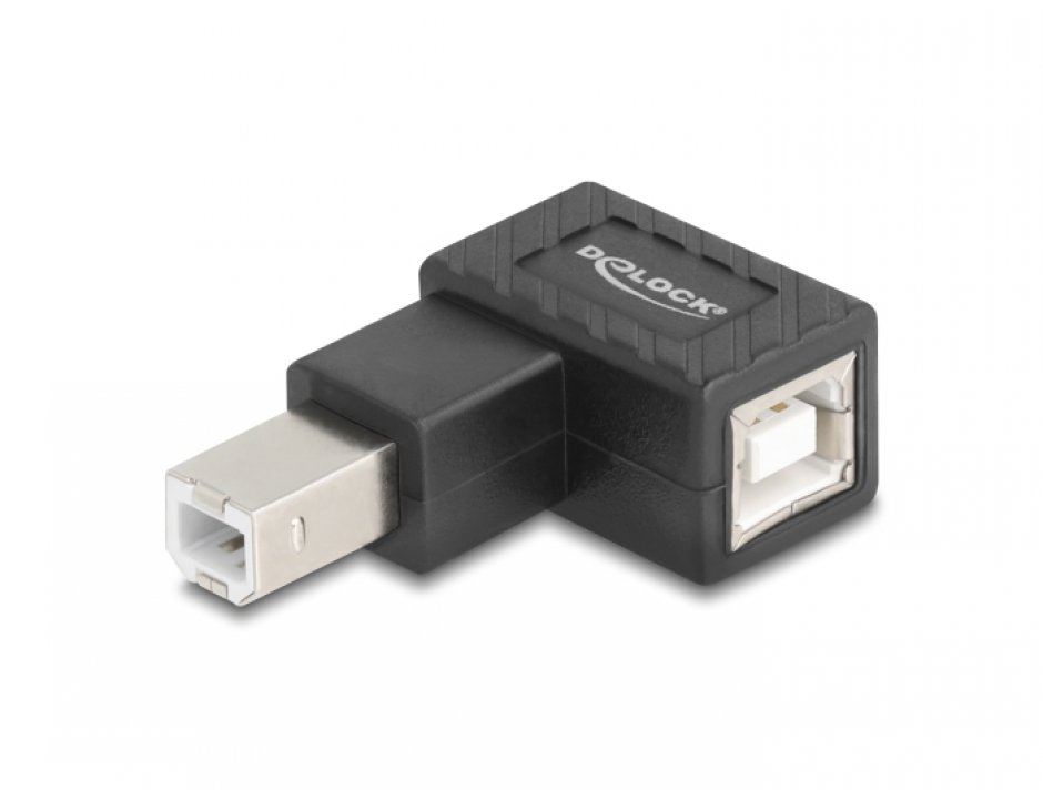 Imagine Adaptor USB-B 2.0 unghi 90 grade dreapta T-M, Delock 67206