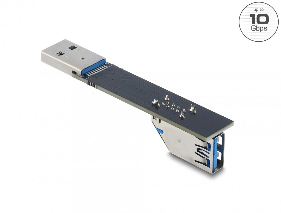 Imagine Extensie USB 10Gbps T-M unghi 90 grade jos, Delock 67422