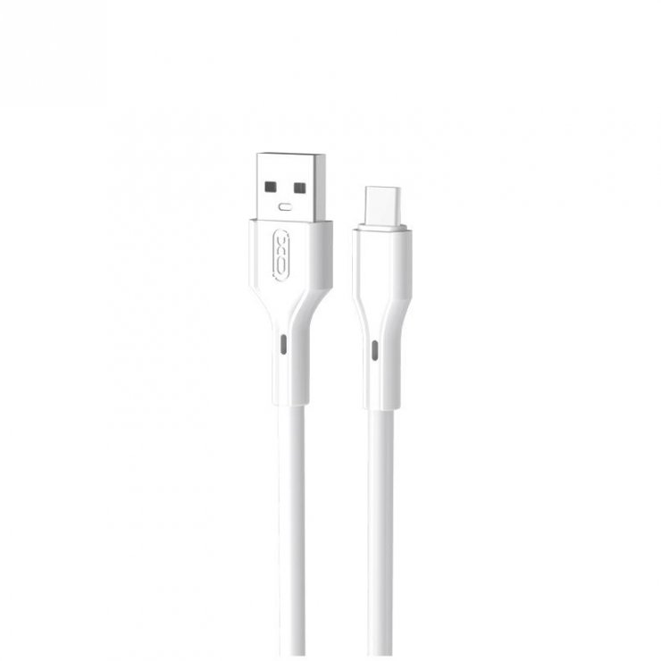 Imagine Cablu USB-A la USB type C 2.4A 1m Alb, XO NB230