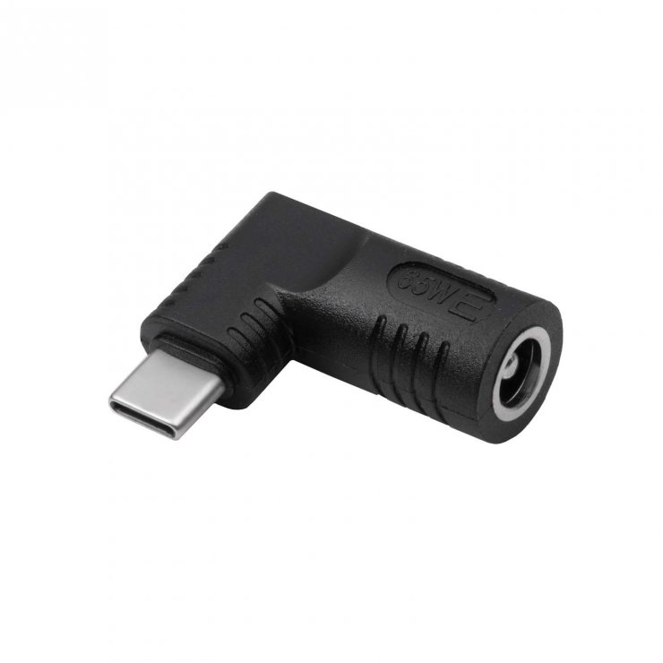 Imagine Adaptor USB type C la DC 6.3 x 3.0mm 65W T-M, Akyga AK-ND-D05