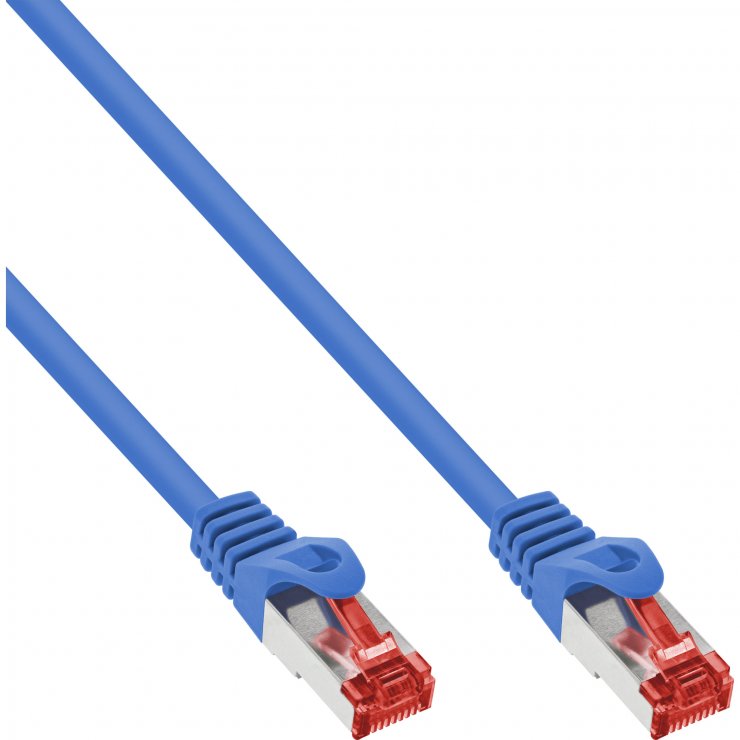 Imagine Cablu de retea RJ45 S/FTP PiMF Cat.6 CU 20m Albastru, InLine IL76420B