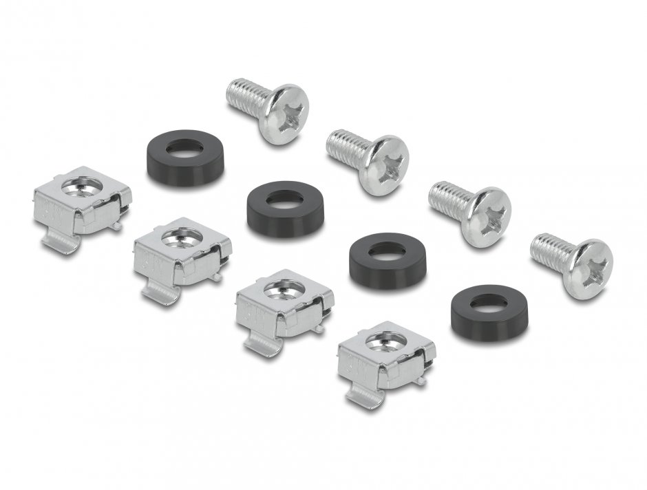 Imagine Panou de ghidare cabluri 19" cu 2 deschideri 1U metal Negru, Delock 81558