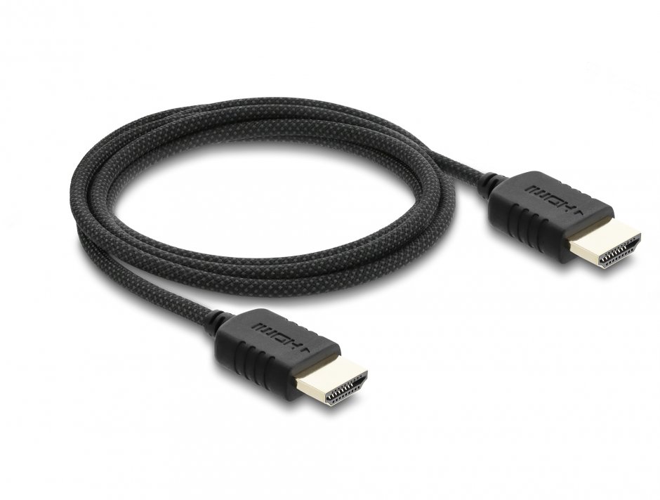 Imagine Cablu Coaxial High Speed HDMI 8K60Hz/4K240Hz 48Gbps 2m Negru, Delock 81682