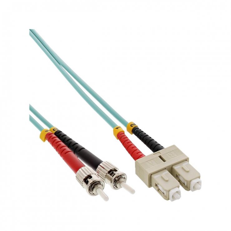 Imagine Cablu fibra optica Duplex Multimode SC-ST LSOH OM3 3m, InLine IL82503O