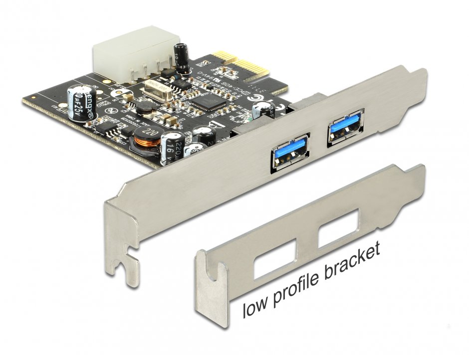 Imagine Placa PCI Express USB 3.0 2 porturi, Delock 89241
