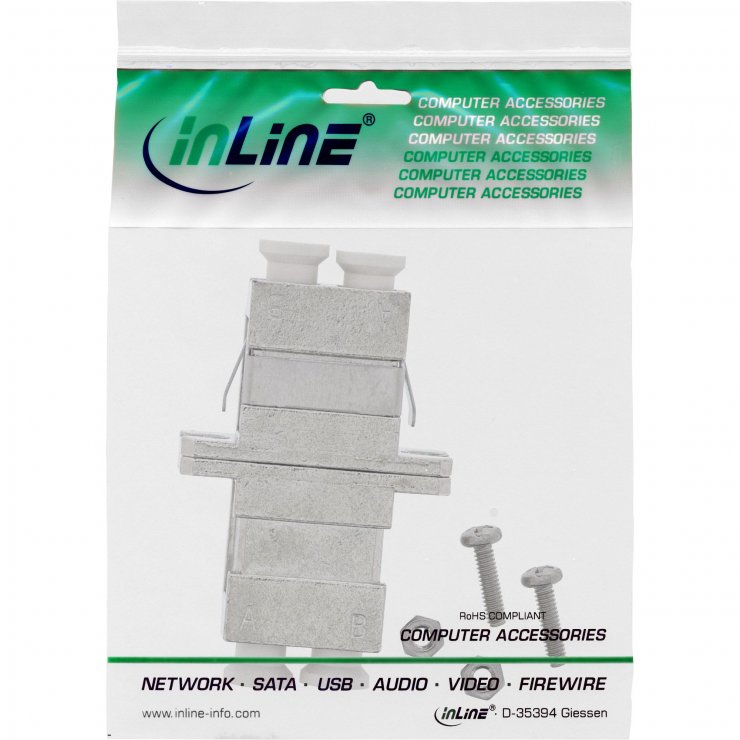 Imagine Adaptor fibra optica metalic Duplex LC-LC multimode, InLine IL89989M