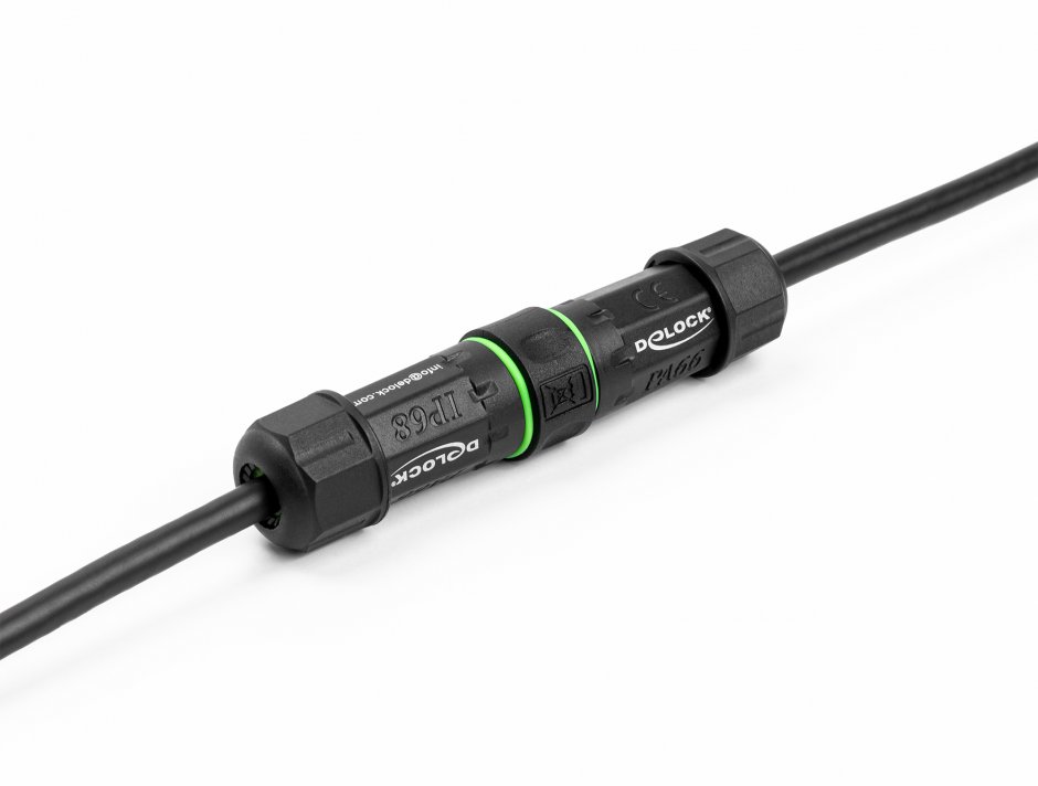 Imagine Cupla de retea RJ45 Cat.6 exterior IP68 waterproof, Delock 90098