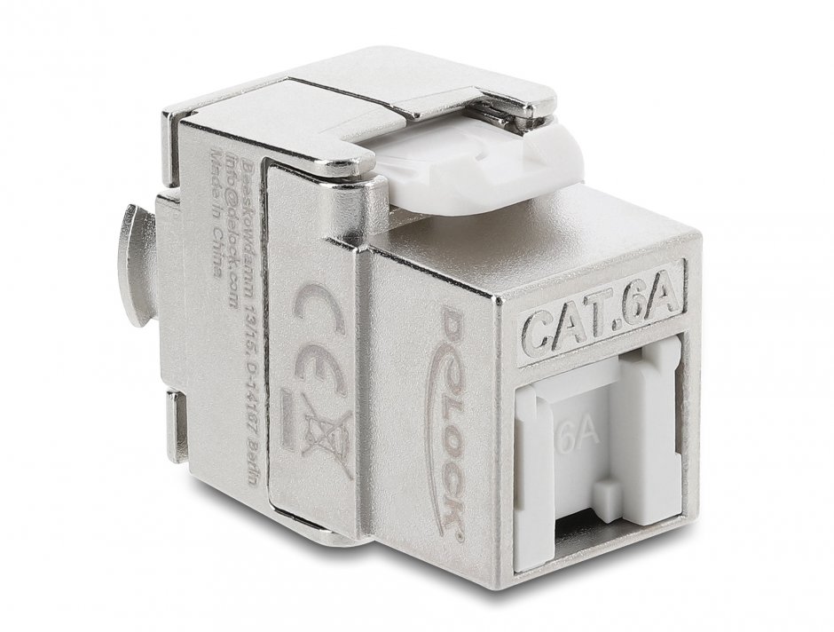 Imagine Keystone RJ45 la LSA Cat.6A ecranat tool-free dust protection, Delock 90706