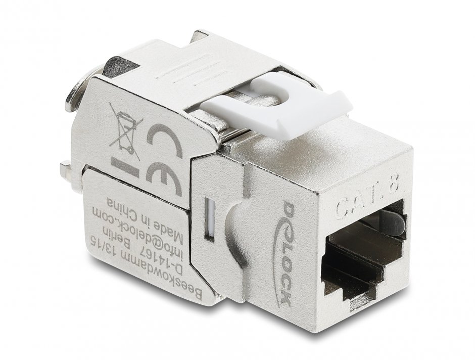 Imagine Keystone RJ45 la LSA Cat.8.1 ecranat tool-free, Delock 90715