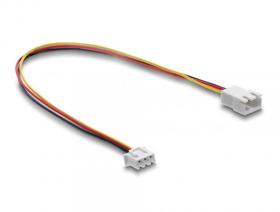 Imagine Cablu prelungitor alimentare ventilator JST la 3 pini lungime conector 7mm/pitch 2.5mm T-M 30cm, Delock 90867