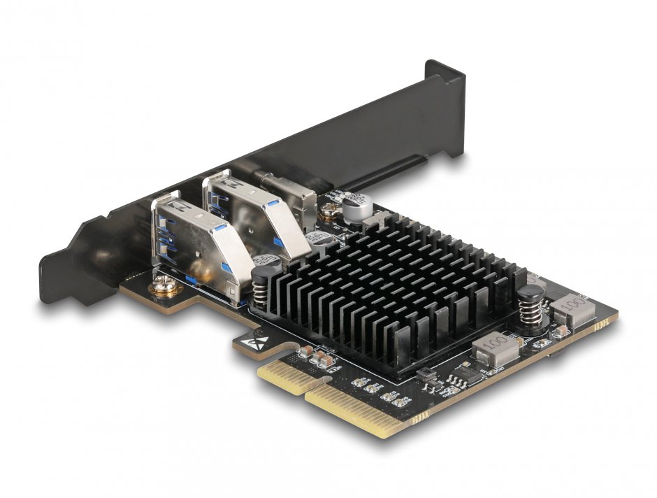 Imagine PCI Express 1 x USB Type C 20 Gbps + 2 x USB-A 10 Gbps - LPFF, Delock 90891