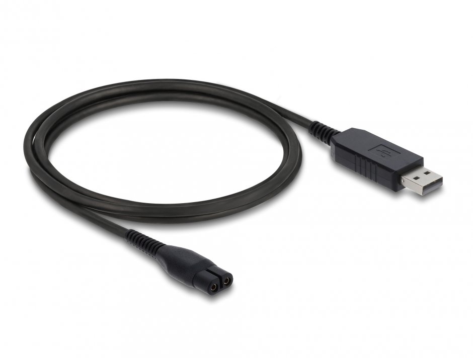 Imagine Cablu de alimentare USB 4.3V pentru aparate de ras electrice Philips OneBlade 360 Face + Body 1m, Delock 90979