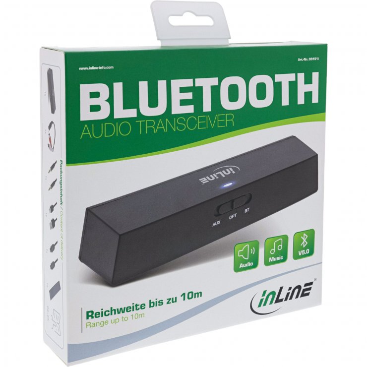 Imagine Bluetooth Audio Transceiver v5.0 aptX, InLine IL99151I
