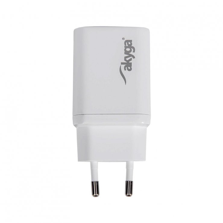 Imagine Incarcator priza USB-A + USB type C PD GaN 45W, Akyga AK-CH-28