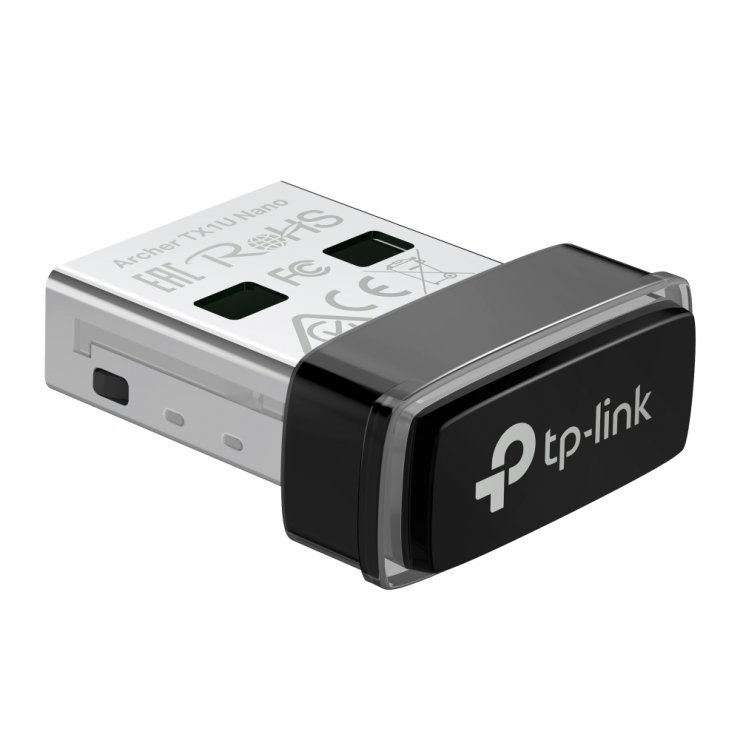 Imagine Adaptor USB wireless AX300 Nano Wi-Fi 6, TP-LINK Archer TX1U Nano