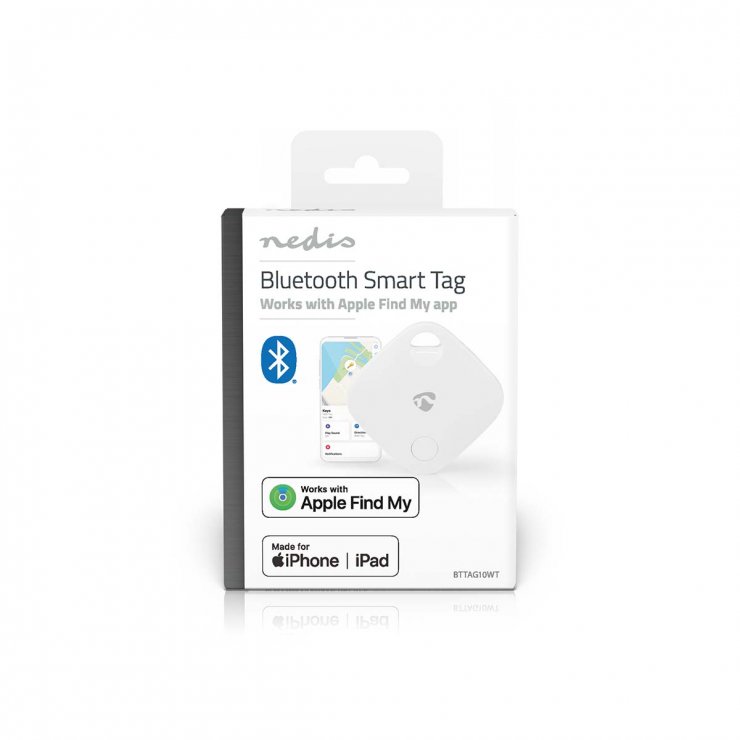 Imagine Tag localizare chei Bluetooth 5.1, Nedis BTTAG10WT