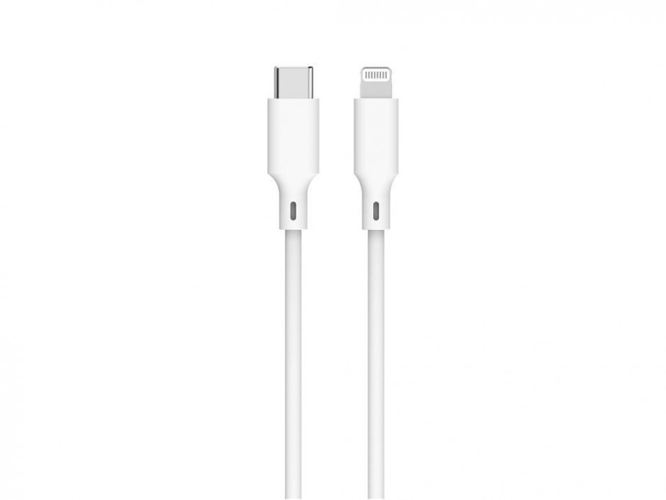 Imagine Cablu USB type C la iPhone Lightning 27W T-T 1m, Well CABLE-USBC/LIGHT-1WE06-WL