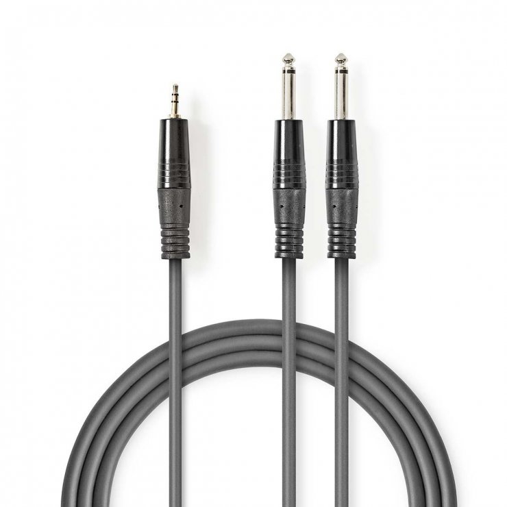 Imagine Cablu audio 2 x jack stereo 6.35mm la jack 3.5mm T-T 3m, COTH23200GY30