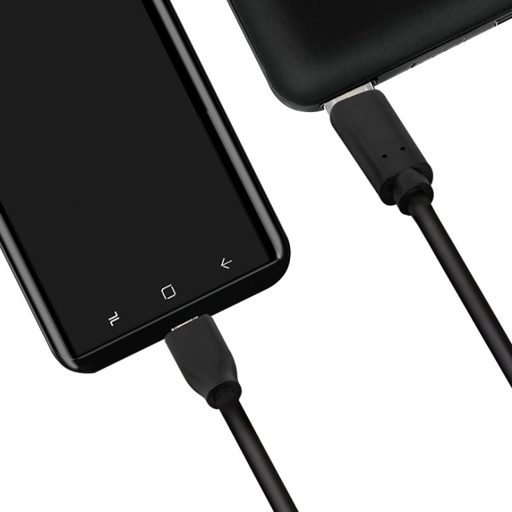 Imagine Cablu USB 2.0 type C la micro USB 0.5m, Logilink CU0196