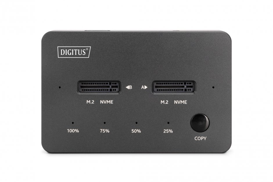 Imagine Docking station USB Type C pentru 2 x M.2 NVMe SSD , Digitus DA-71545-1