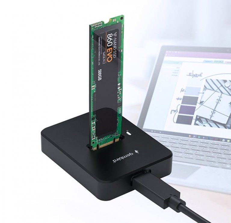 Imagine Docking station USB 3.2 type C la SSD M.2 SATA/NVMe, Gembird DD-U3M2