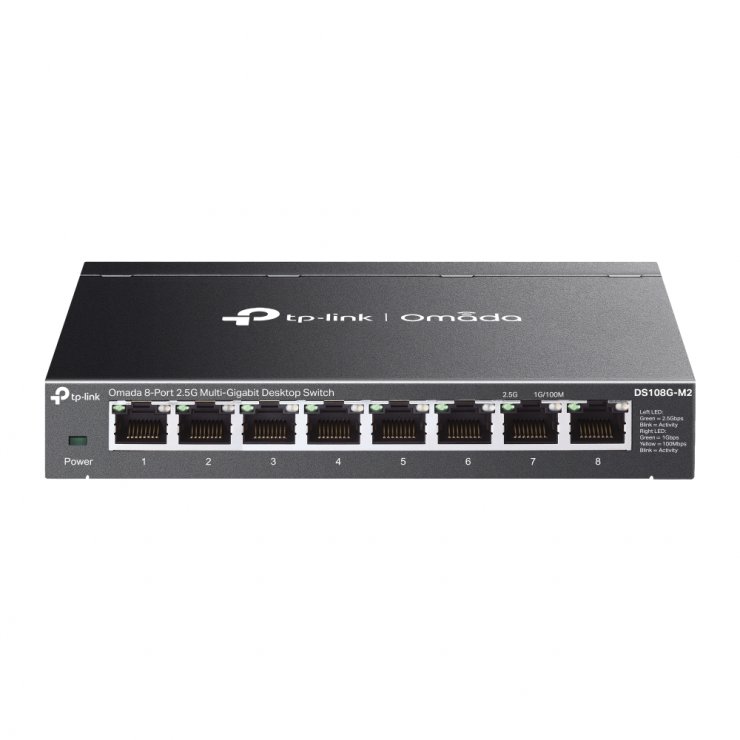 Imagine Switch 8 porturi 2.5G Unmanaged Omada, TP-LINK DS108G-M2