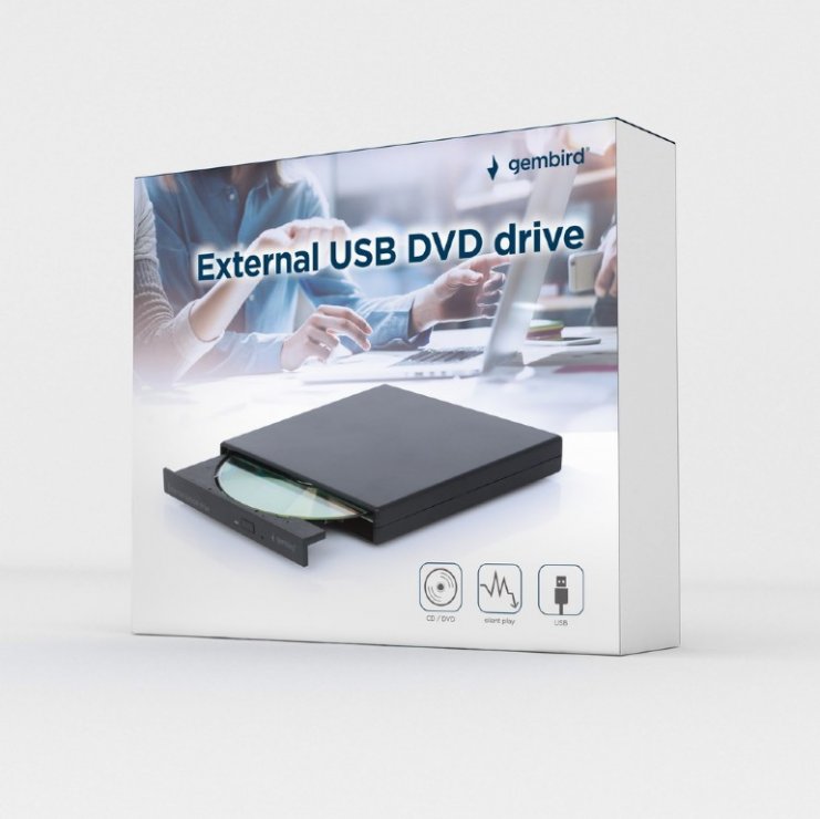 Imagine Unitate DVD-RW externa USB, Gembird DVD-USB-04