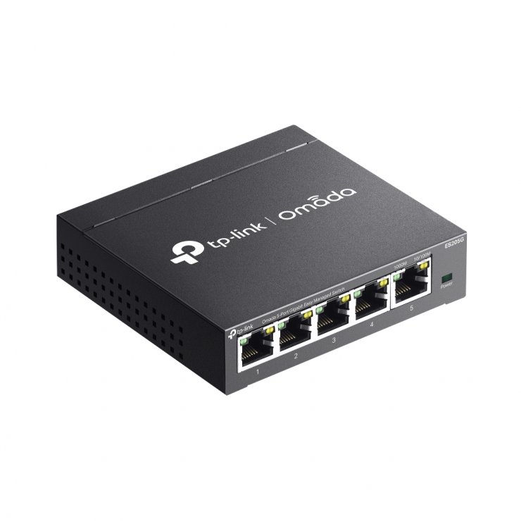 Imagine Switch 5 porturi Gigabit Easy Managed Omada, TP-LINK ES205G