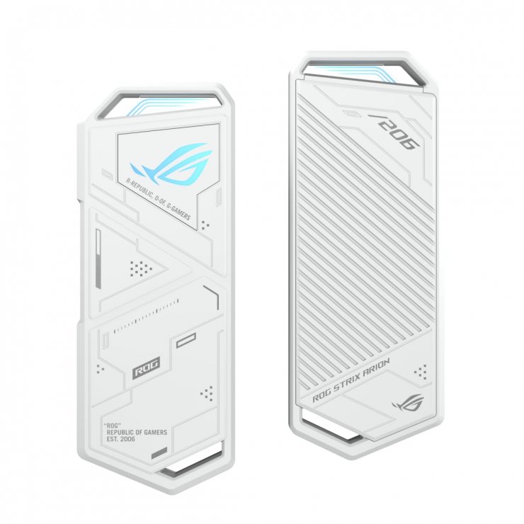 Imagine Rack extern USB type C pentru SSD M.2 NVMe Alb, Asus ROG Strix Arion ESD-S1C/WHT/G/AS