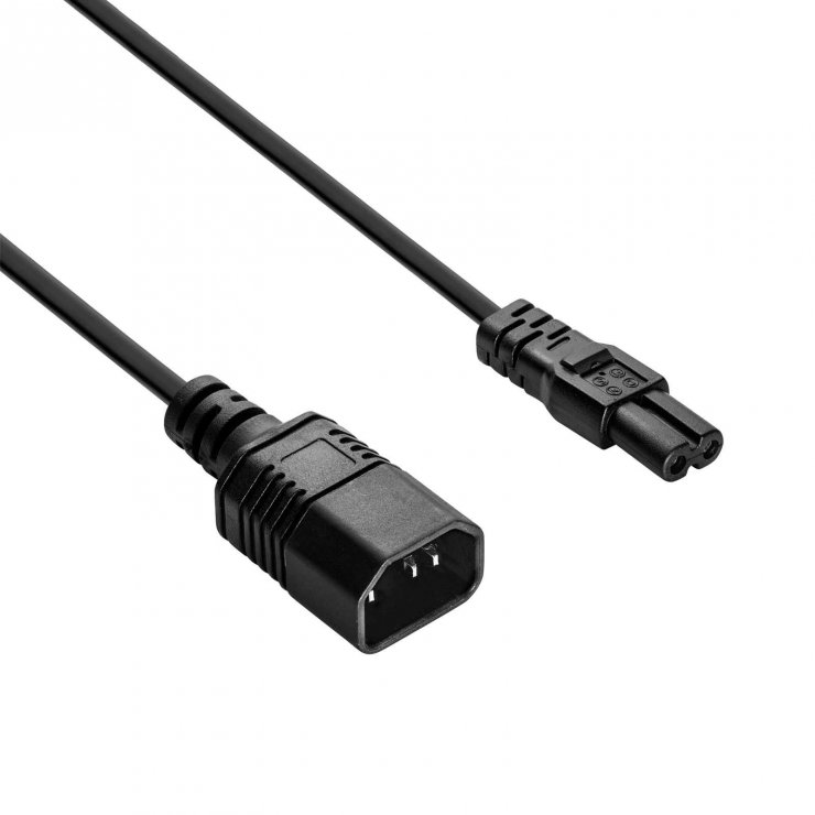 Imagine Cablu alimentare IEC C14 la C7 1.5m, Akyga AK-PC-15A