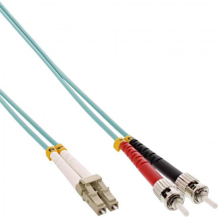 Imagine Cablu fibra optica Duplex Multimode LC-ST LSOH OM3 15m, InLine IL88515O