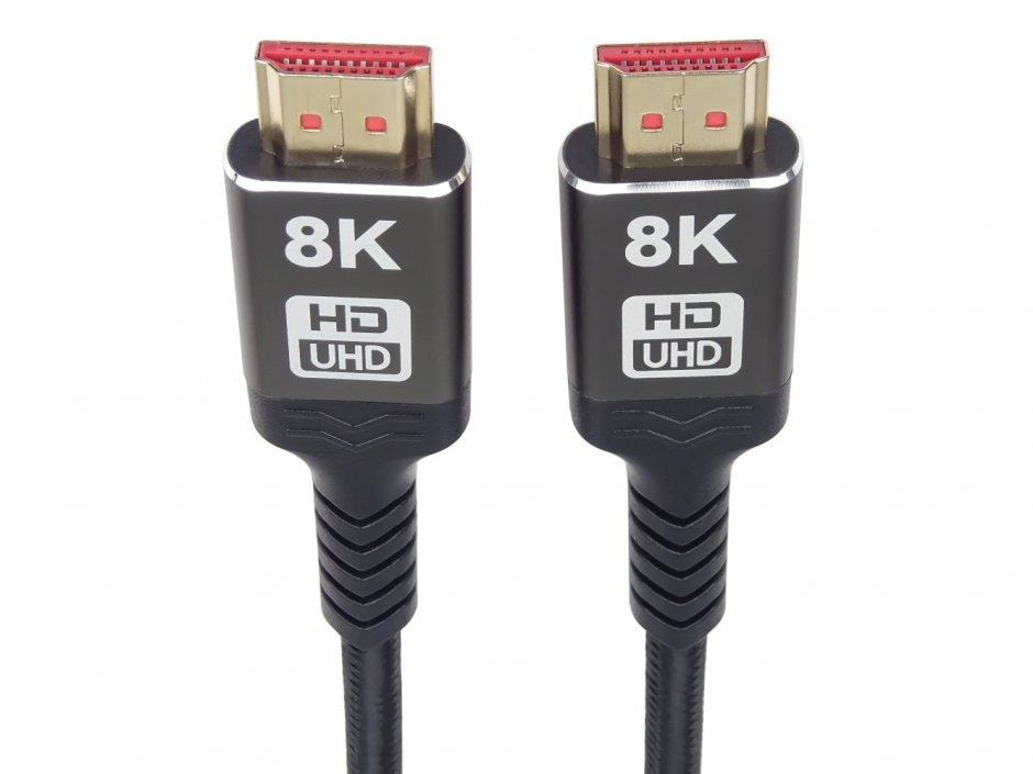Imagine Cablu Ultra High Speed HDMI 8K60Hz/4K120Hz 5m brodat Negru, kphdm21b5