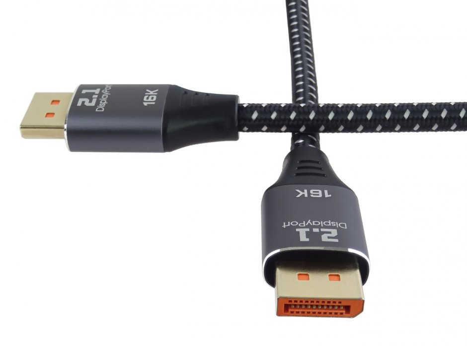 Imagine Cablu Displayport 16K60Hz/8K120Hz/4K240Hz T-T 2m brodat, kport11-02