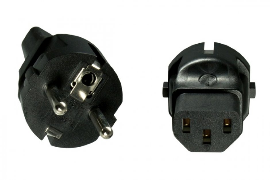 Imagine Adaptor Schuko tata la IEC C13 230V 10A, kpsr-04