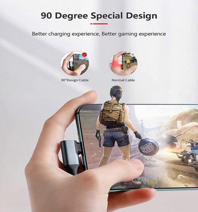 Imagine Cablu USB 3.2 Gen2x2 type C 100W unghi/unghi brodat 2m, ku31cj2