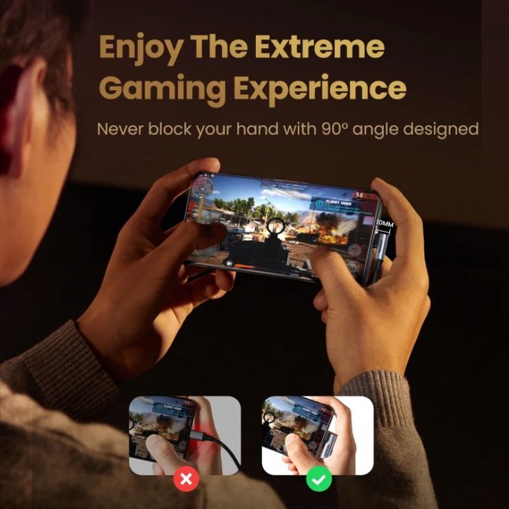 Imagine Cablu USB 3.2 Gen2x2 type C 100W unghi/unghi brodat 2m, ku31cj2