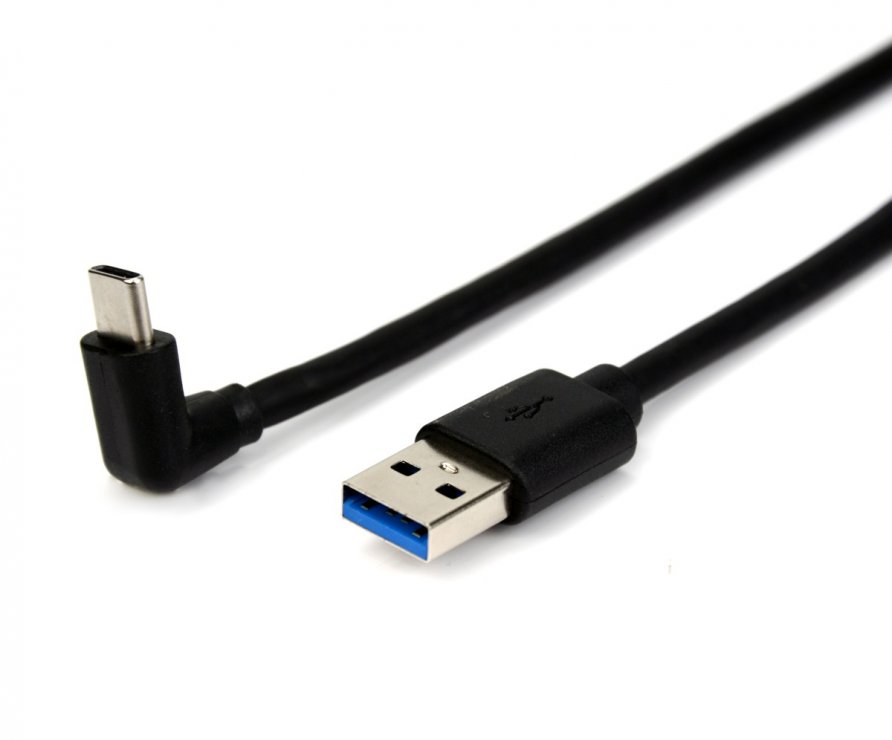 Imagine Cablu USB-A 3.2 la USB type C drept/unghi 3m, ku31cze3bk