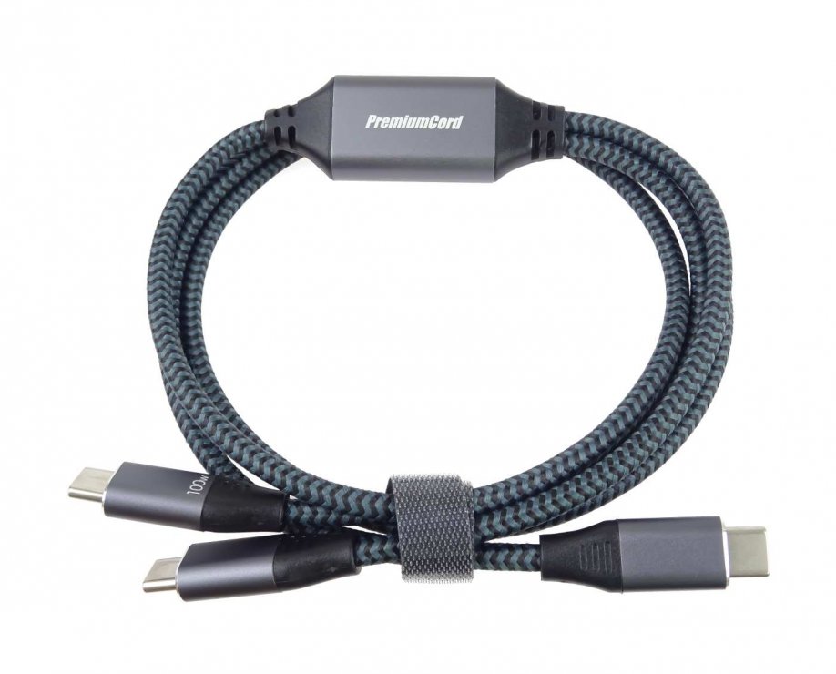 Imagine Cablu Intelligent fast charging USB type C la 2 x USB type C 1m, ku31pow02