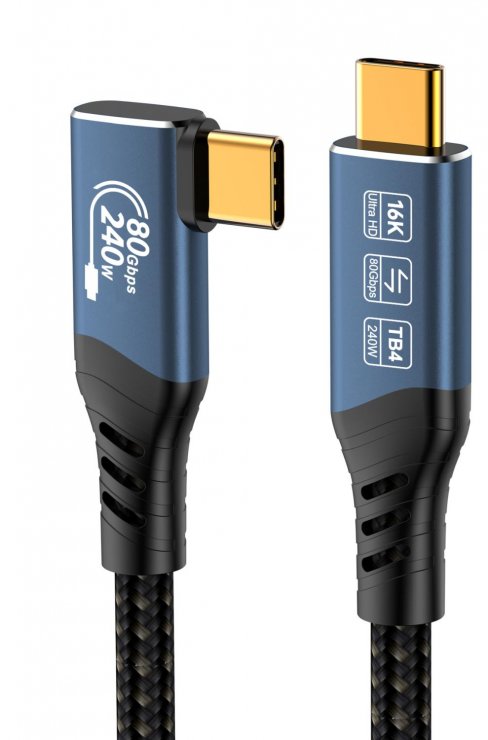Imagine Cablu USB 4 type C 16K60Hz/4K120hz 240W drept/unghi 90 grade 1.5m, ku4cb15