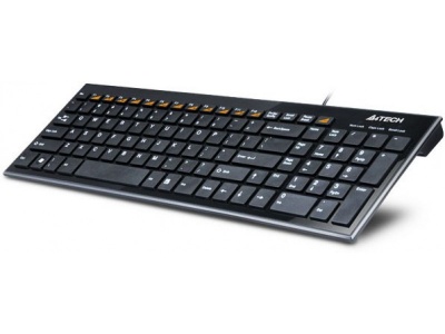 Imagine Tastatura A4TECH Multimedia, taste silentioase, slim, KX-100