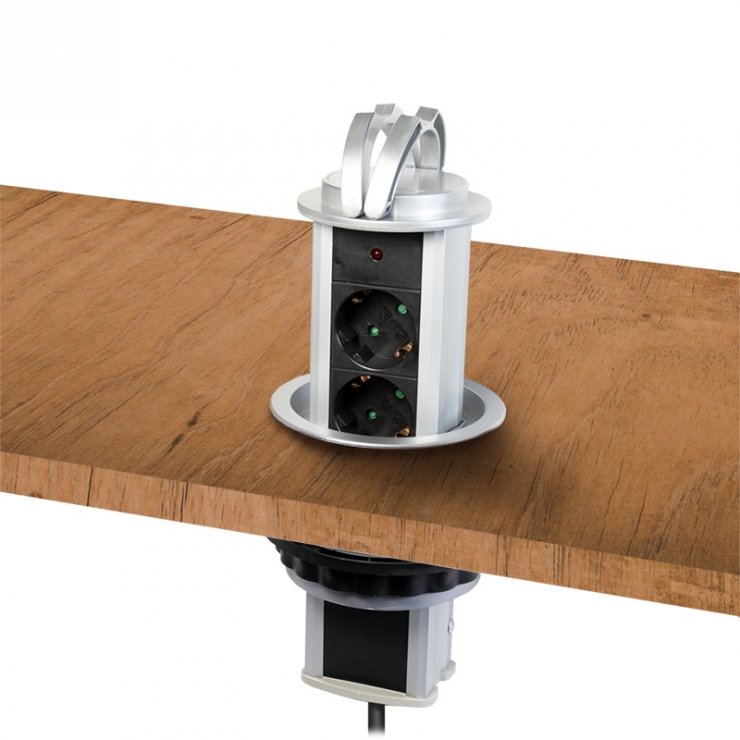 Imagine Prelungitor cu 3 x Schuko tip turn 1.8m, Logilink LPS235A
