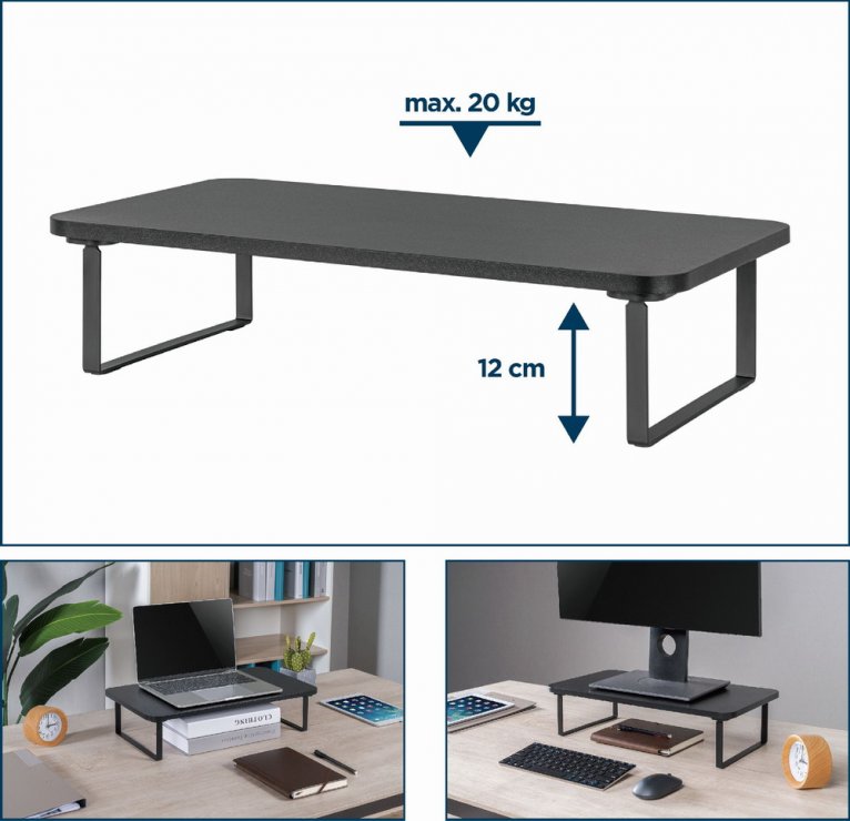 Imagine Stand monitor Negru, Gembird MS-TABLE-03