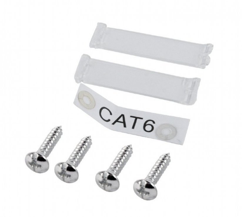 Imagine Priza aplicata RJ45 STP Cat.6 2 porturi Alb, Gembird MWS-2S6-01