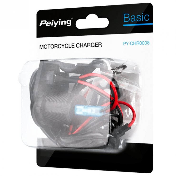 Imagine Mufa alimentare 2 x USB-A 3.1A pentru motocicleta, PY-CHR0008